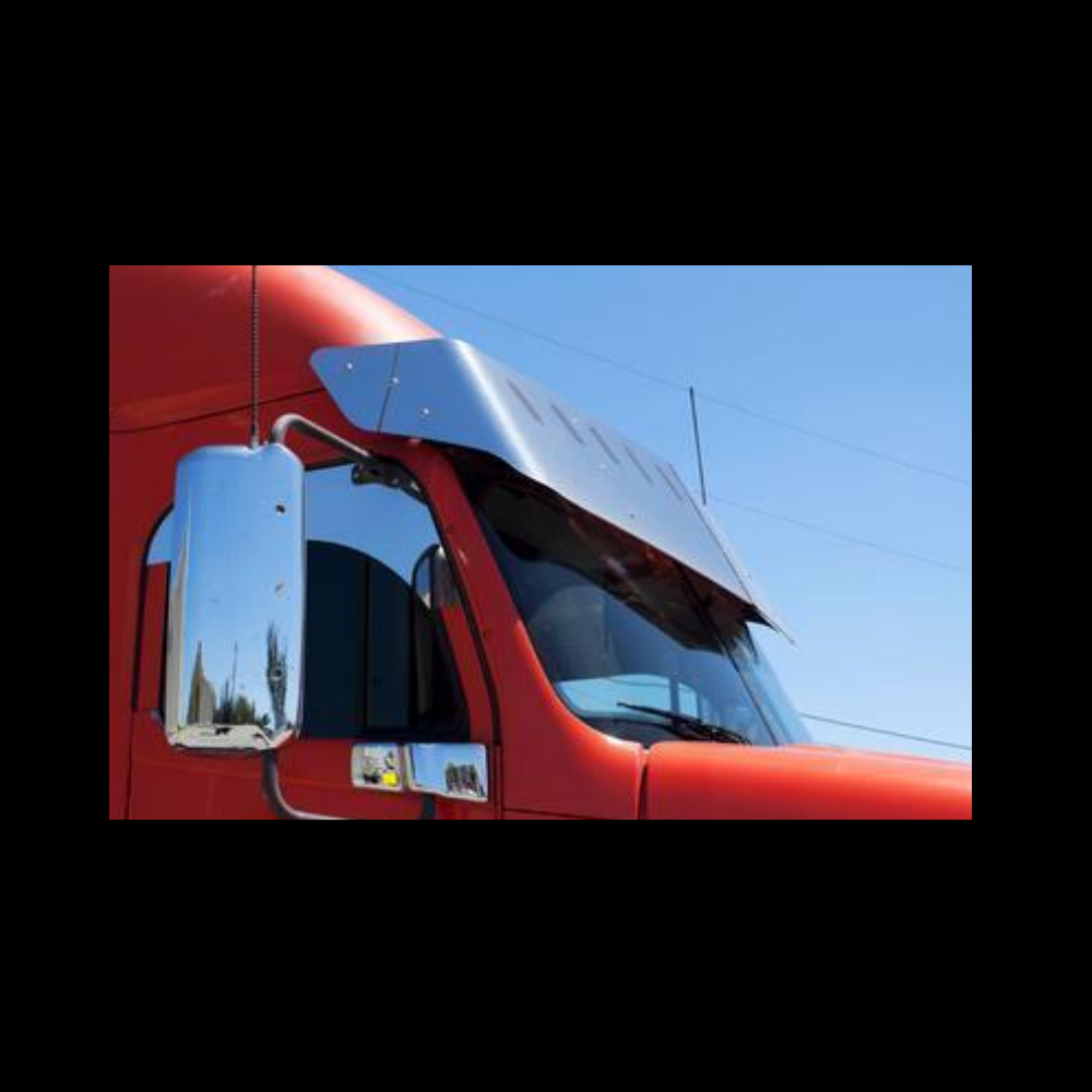 Visor Freightliner Century/ Columbia Condo Sleeper. 3 Hole. 2003 & up W/ 10 Hidden Light Holes 18" to 20" V-Style (Old US19-463302)