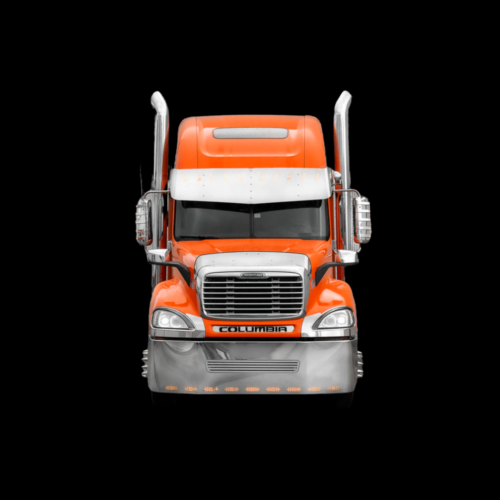 Visor Freightliner Century/ Columbia Condo Sleeper. 3 Hole. 2003 & up W/ 10 Hidden Light Holes 18" to 20" V-Style (Old US19-463302)