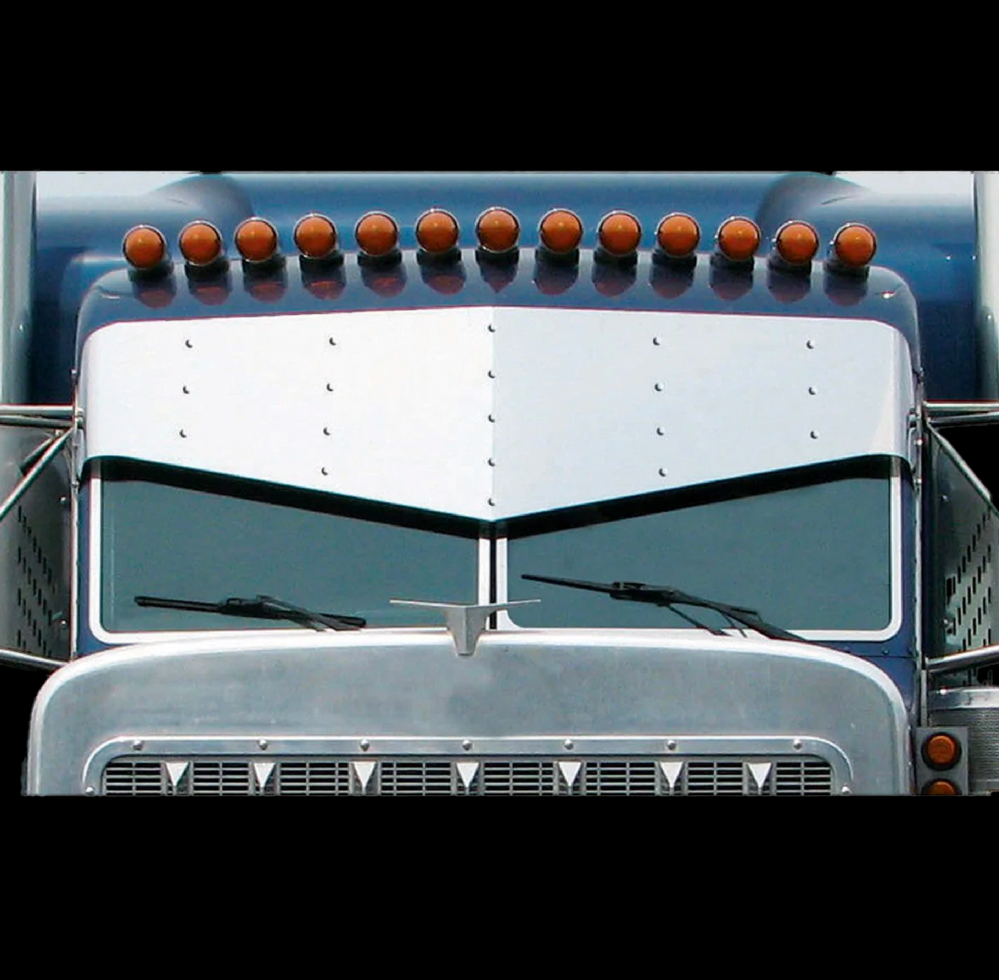 Visor Peterbilt 379 16 Fits Models: Peterbilt 330, 335, 340, 357, 378, 384, 385, 386, 388, 389