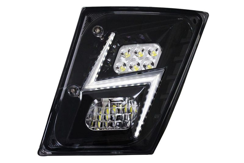 VOLVO VN/VNL 2003-2017 HIGH POWER LED FOG LIGHT BLACK (DRIVER)