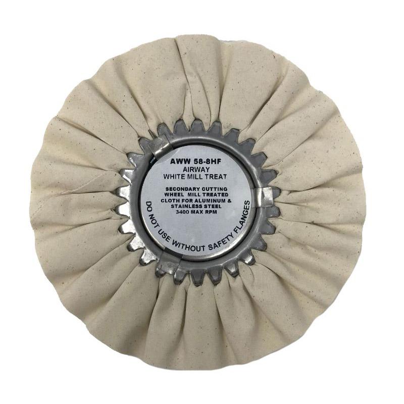 White Untreated Finishing Airway 8"