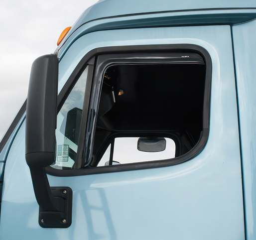 WINDOW VENT VISOR FOR 2008-2017 FREIGHTLINER CASCADIA - SMOKE (PAIR)