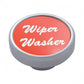 " Wiper / Washer " Aluminum Dash Knob Sticker Only - Red