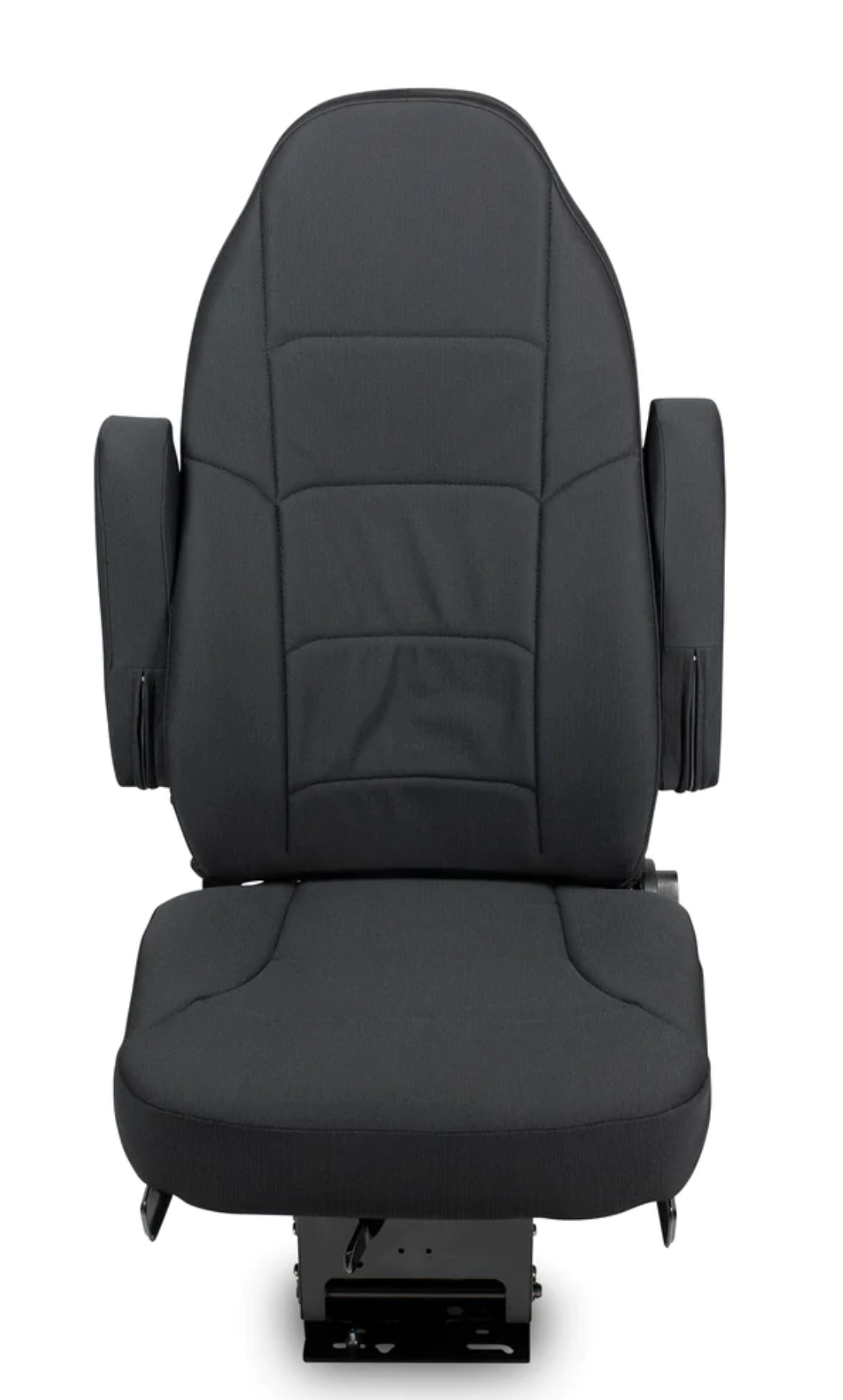 Black Seat, Heritage Silver, Tuff Cloth, Highback W/ Arms