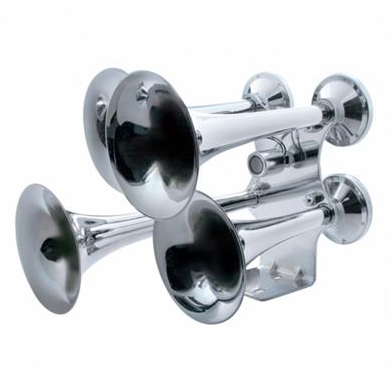 Truck City Chrome & Parts - Chrome Economy 4 Trumpet Train Horn 46130