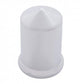 1 1/2'' X 3'' Chrome Plastic Pointed Nut Cover - Push-On (20 Pack)