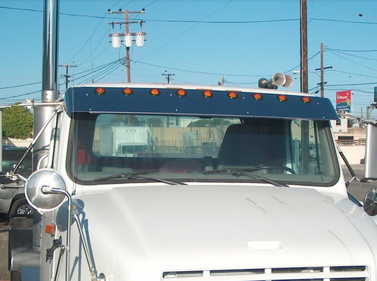 10" International 4000 Series Visor w/(9) 2‚Äù Light Holes