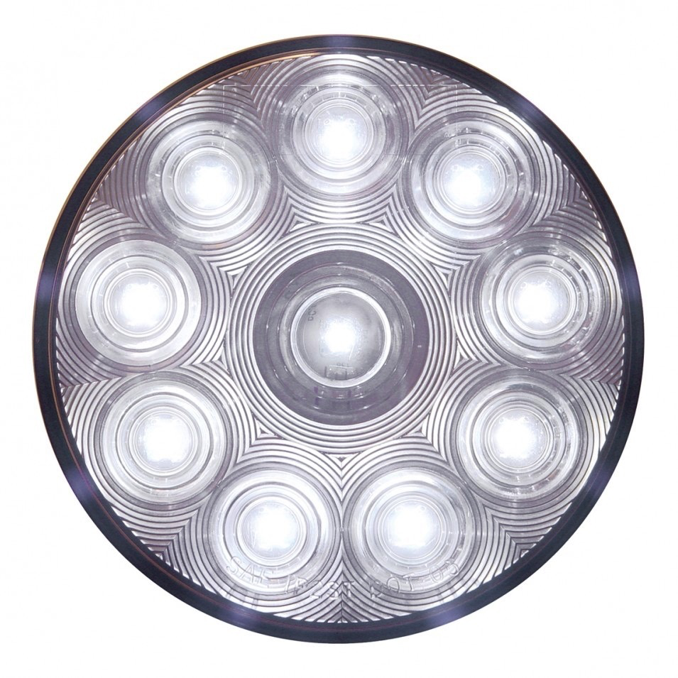 10 Led 4 Auxiliary/utility Light - White Led/clear Lens Lighting & Accessories