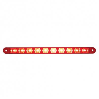 10 LED 9'' Stop, Turn & Tail Light Bar - Red LED/Red Lens