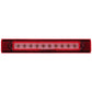 10 Led Conspicuity Reflector Plate Light - Red Led/clear Lens Lighting & Accessories