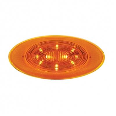10 LED Peterbilt 386 Front Fender Turn Signal Light - Amber LED/Amber