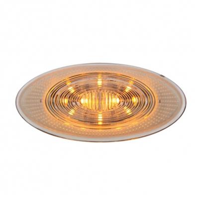 10 LED Peterbilt 386 Front Fender Turn Signal Light - Amber LED/Clear