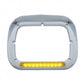 10 LED Single 5" x 7" Headlight Bezel w/ Visor - Amber LED/Amber Lens