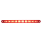 10 Led 9 Stop Turn & Tail Light Bar - Red Led/red Lens Lighting Accessories