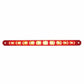 10 Red Led 9" Flush Mount S/T/T Light - Red Lens