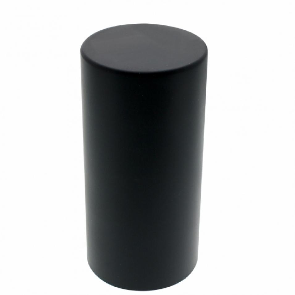 33mm x 4 1/4 Black Tall Cylinder Nut Cover - Thread-On Nut Covers
