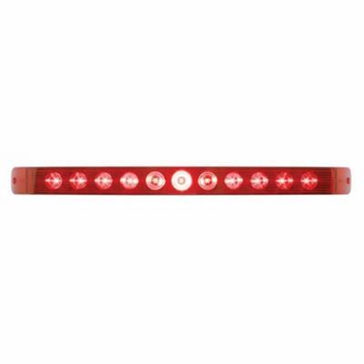 11 LED 17" Stop Turn & Tail Light Bar - Red LED/Red Lens