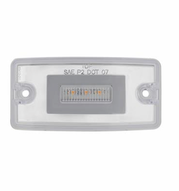 11 LED Cab GloLight For Freightliner Century (1996-2011) And Columbia (2001-2017) - Amber LED/Clear Lens