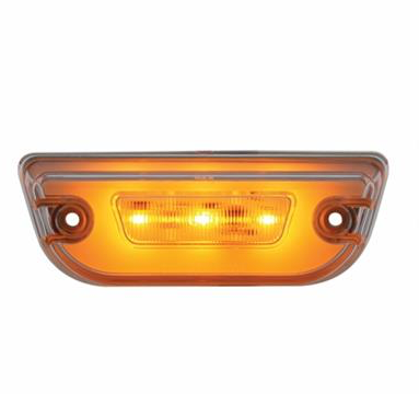 11 LED Peterbilt 579 & Kenworth T680 GloLight Cab Light - Amber LED/Clear Lens