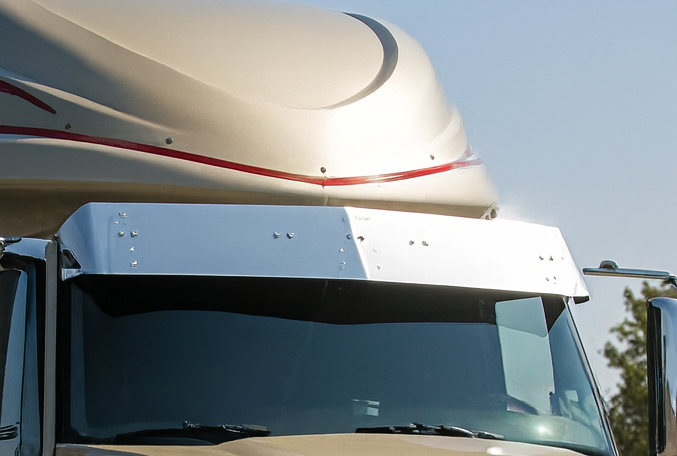 12.5" Drop Visors International Lonestar/Prostar w/ Hi-Rise Pro Sleepers - (10) 3/4" Light Holes.