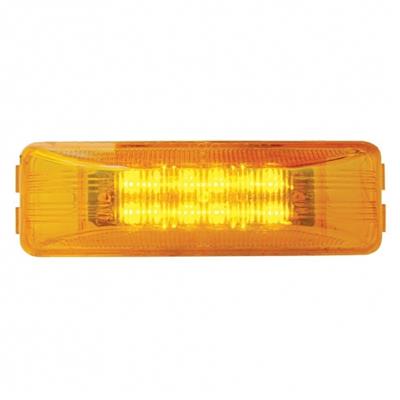 12 Amber LED Rectangular Clearance/Marker Light - Amber Lens
