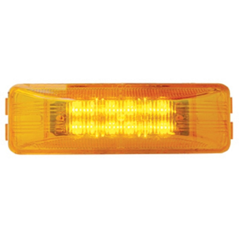 12 Led Rectangular Clearance/marker Light - Amber Led/amber Lens Lighting & Accessories