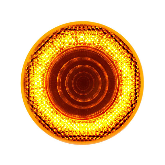 12 LED 2.5" Mirage Clearance/Marker Light - Amber LED/Amber Lens