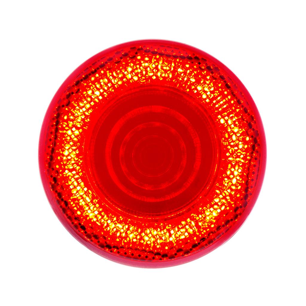 12 LED 2.5" Mirage Clearance/Marker Light - Red LED/Red Lens