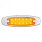 12 LED Reflector Rectangular Clearance/Marker Light - Amber LED/Amber
