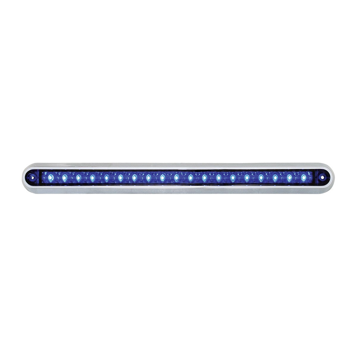 12" Pearl Blue/Blue 18LED Bar w/Chrome Plastic Base Mount