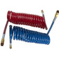 12’ Red/Blue Spring Coil Air line Brake Hose