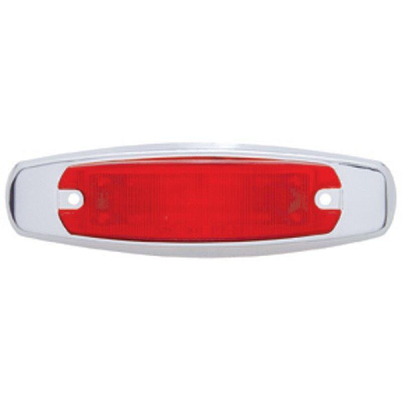 12 Led Rectangular Clearance Marker - Red Led/red Lens Lighting & Accessories