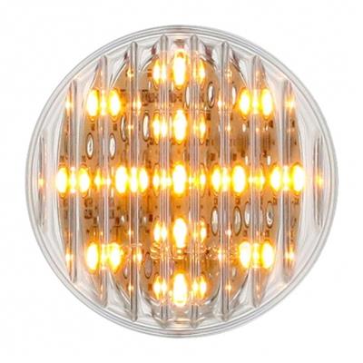 13 Amber Led 2 1/2" Flat Clearance/Marker Light - Clear Lens