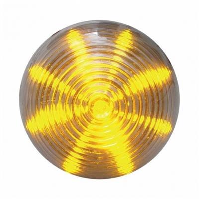 13 LED 2 1/2" Beehive Clearance/Marker Light - Amber LED/Clear Lens.