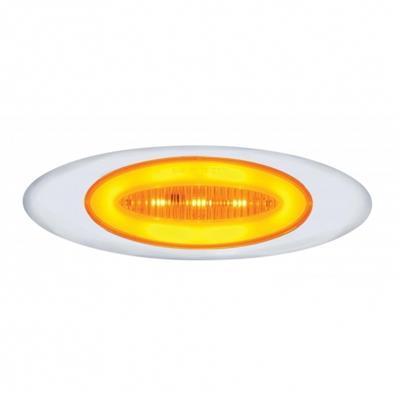 13 LED "M1 Millennium" "GLO" Clearance/Marker Light - Amber LED/Amber Lens