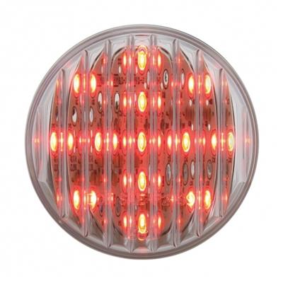 13 Red Led 2 1/2" Flat Clearance/Marker Light - Clear Lens