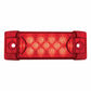 13 Red Led Rectangular Reflector Clearance/Marker Light - Red Lens