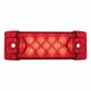 13 Red Led Rectangular Reflector Clearance/Marker Light - Red Lens