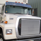 13" Visor Ford L8000,L9000 Stainless Steel