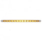 14 Amber Led 12" Flush Mount P/T/C Light - Clear Lens