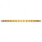 14 Amber Led 12" Flush Mount P/T/C Light - Clear Lens