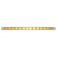 14 Amber Led 12" Flush Mount P/T/C Light - Clear Lens