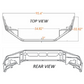 14" Chrome Bumper Volvo VNL 2018 & Newer with Mounting Brackets Included
