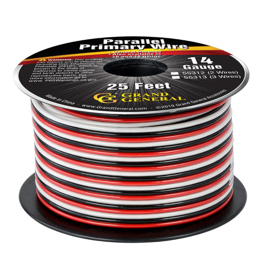 14 GA Parallel Primary 2 Wire Roll 25 ft
