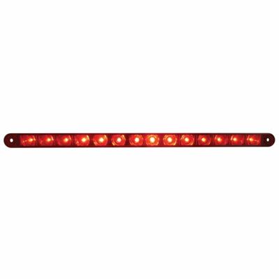 14 LED 12" Sequential Light Bar Only - Red LED/Red Lens