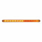 14 LED 12" Sequential Light Bar w/ Chrome Bezel Amber LED/Amber Lens