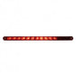 14 LED 12" Sequential Light Bar w/ Chrome Bezel - Red LED/Red Lens