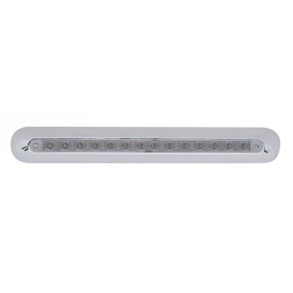 14 Led Freightliner Mirror Light Bar - Amber Led/clear Lens Cab Exterior