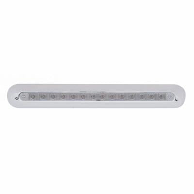 14 LED Freightliner Mirror Light Bar - Amber LED/Clear Lens