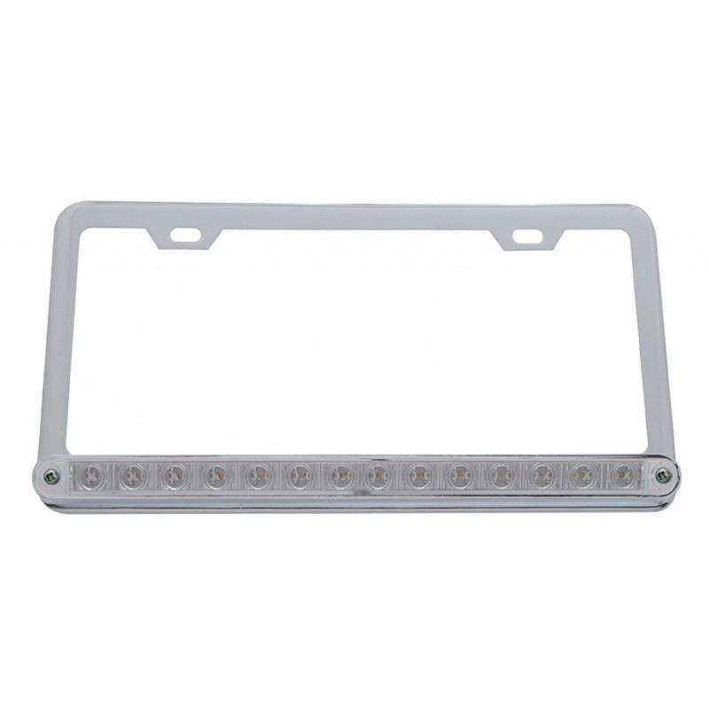 14 Led Light Bar License Frame - Red Led/clear Lens Lighting & Accessories